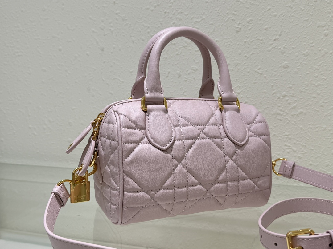 Dior Groove 20 Bag Pale Pink Macrocannage Calfskin